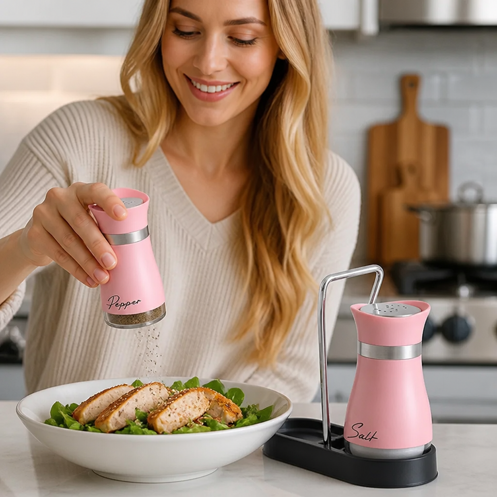 SpiceMate™ — Automatic Seasoning Grinder Duo