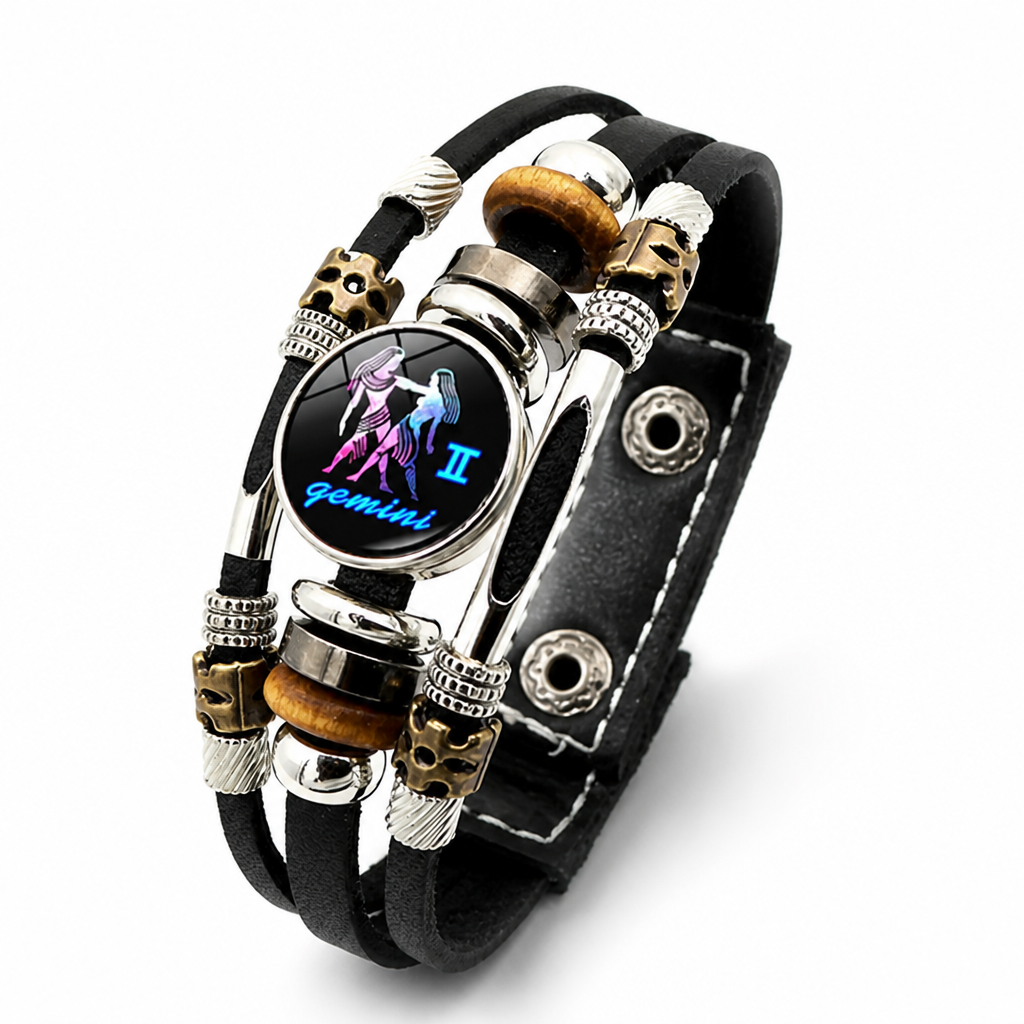 OrbitBand™ — Cosmic Dial Leather Bracelet