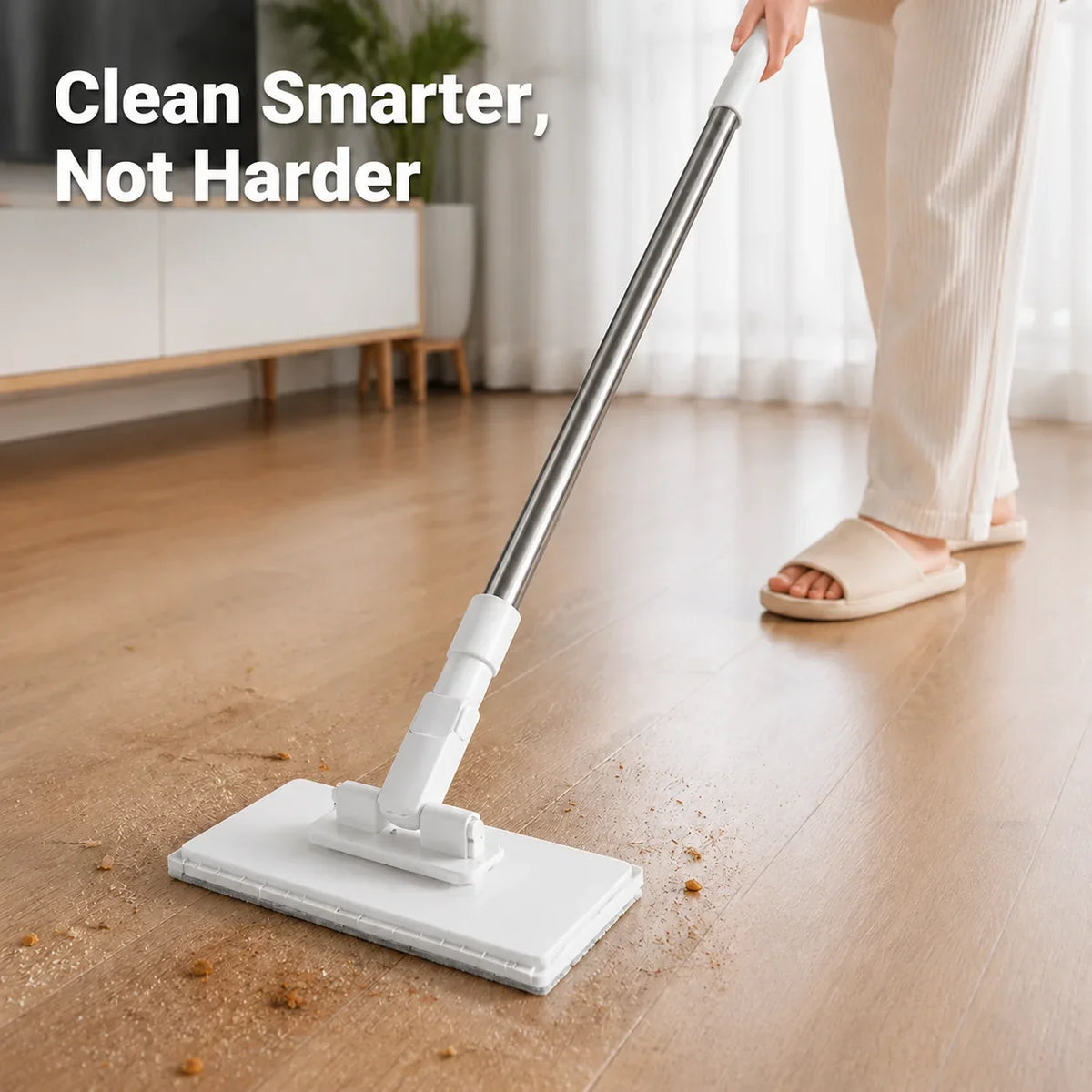 CleanGlide™ — Easy-Swipe Floor Mop