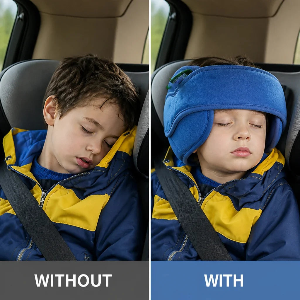 SleepEase™ — Plush Travel Neck & Head Pillow
