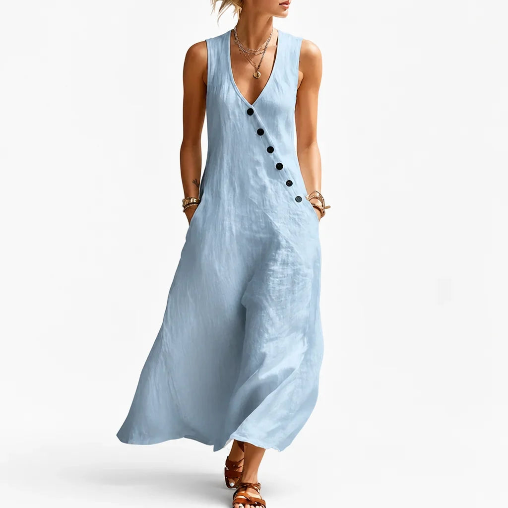 WillowEase™ — Relaxed Pocket Maxi Dress