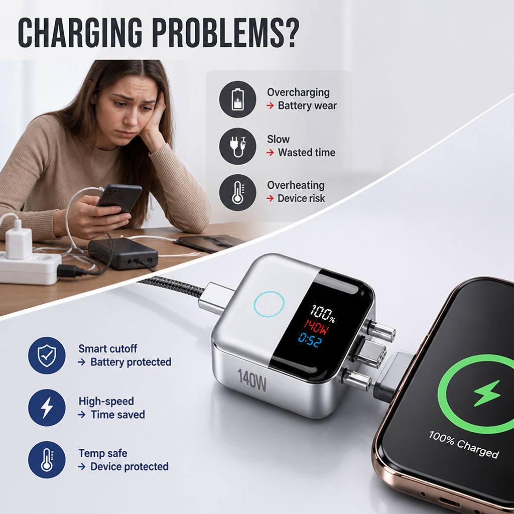 ChargeSync™ — Smart Wireless Charging Hub