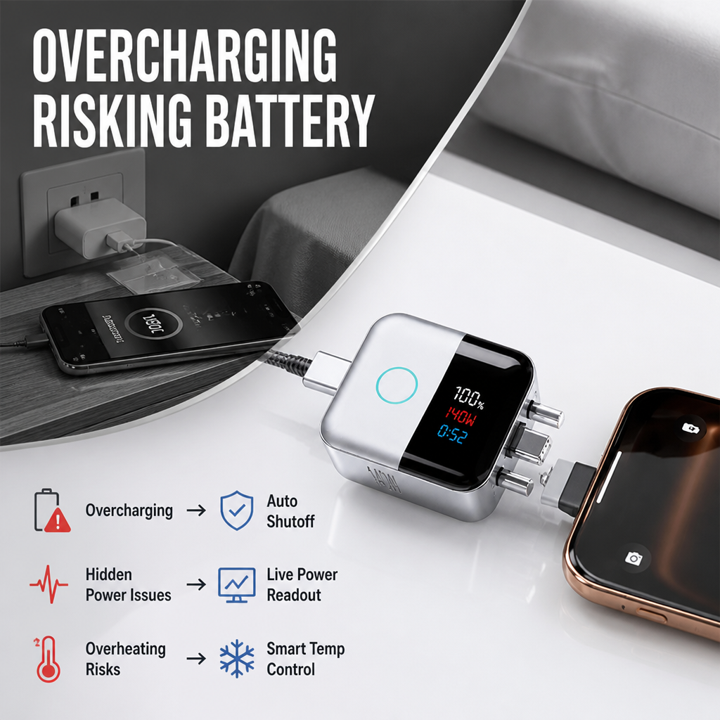 PowerGuard™ — Portable Charging Safety Hub
