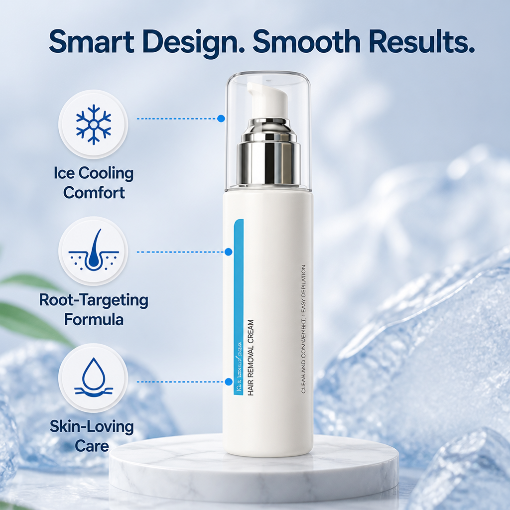 FrostSilk™ Ice Cooling Hair Removal Cream — Smooth for Days