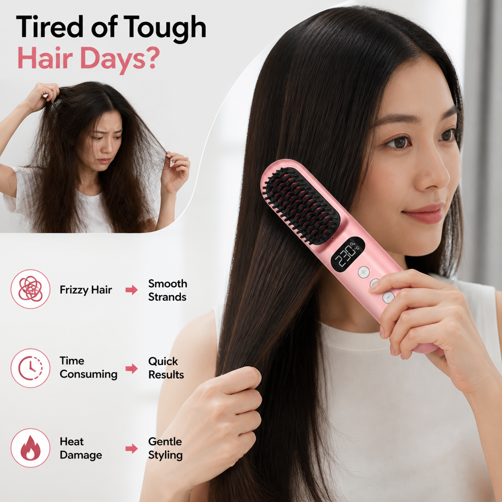 Stralina™ — Cordless Hair Styling Brush