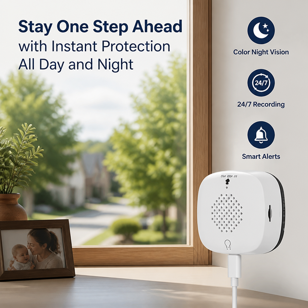 WatchNest™ Indoor Security Camera — Peace of Mind 24/7