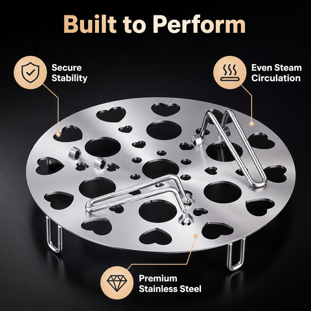 SteamNest™ — Stainless Steel Multi-Level Steaming Rack