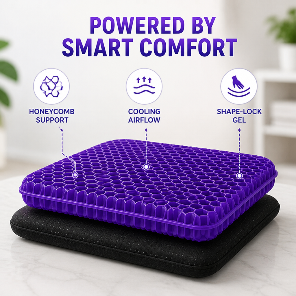 CushionFlex™ — Smart Comfort for Long Hours of Sitting