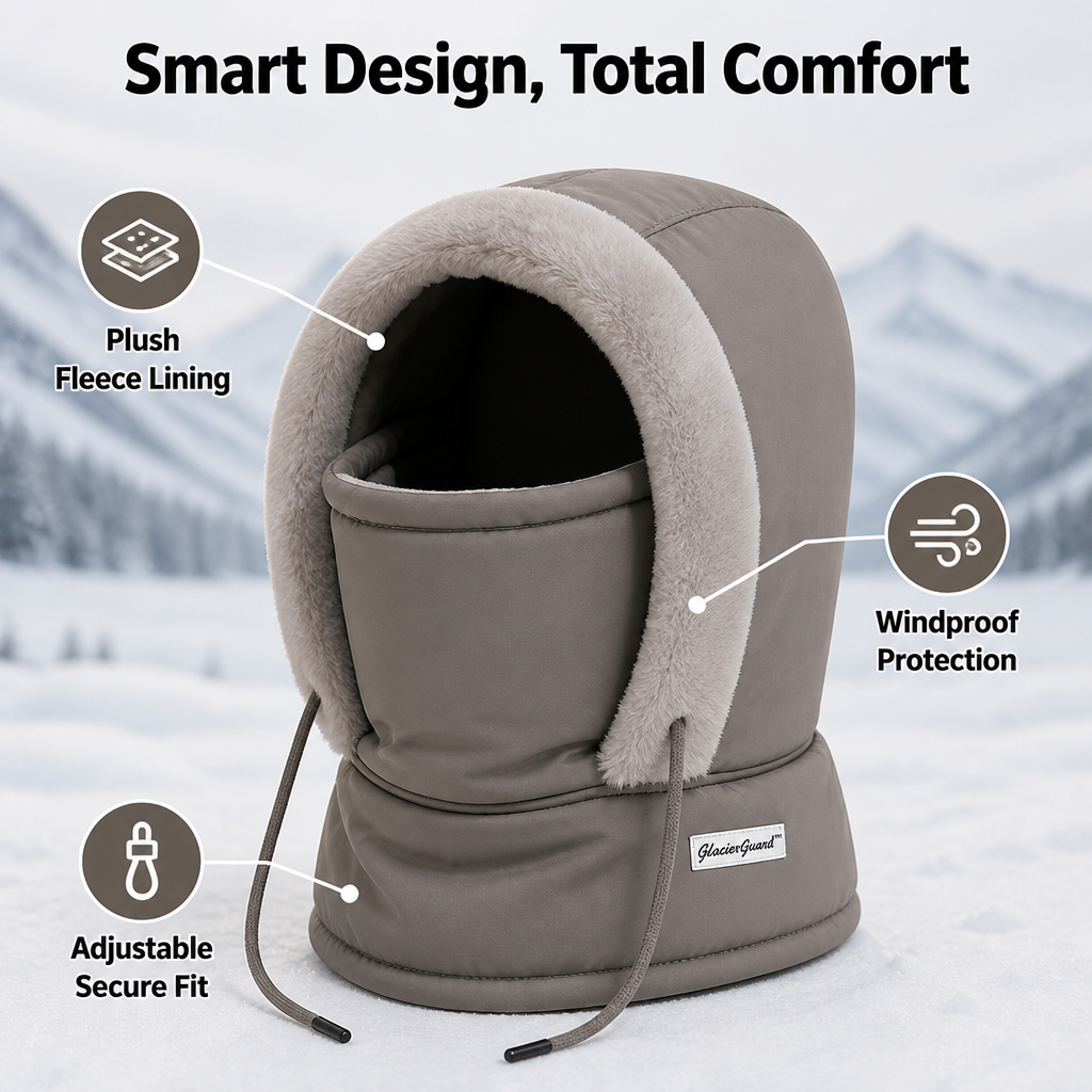 WinterHood™ — Insulated Cold-Weather Face Cover