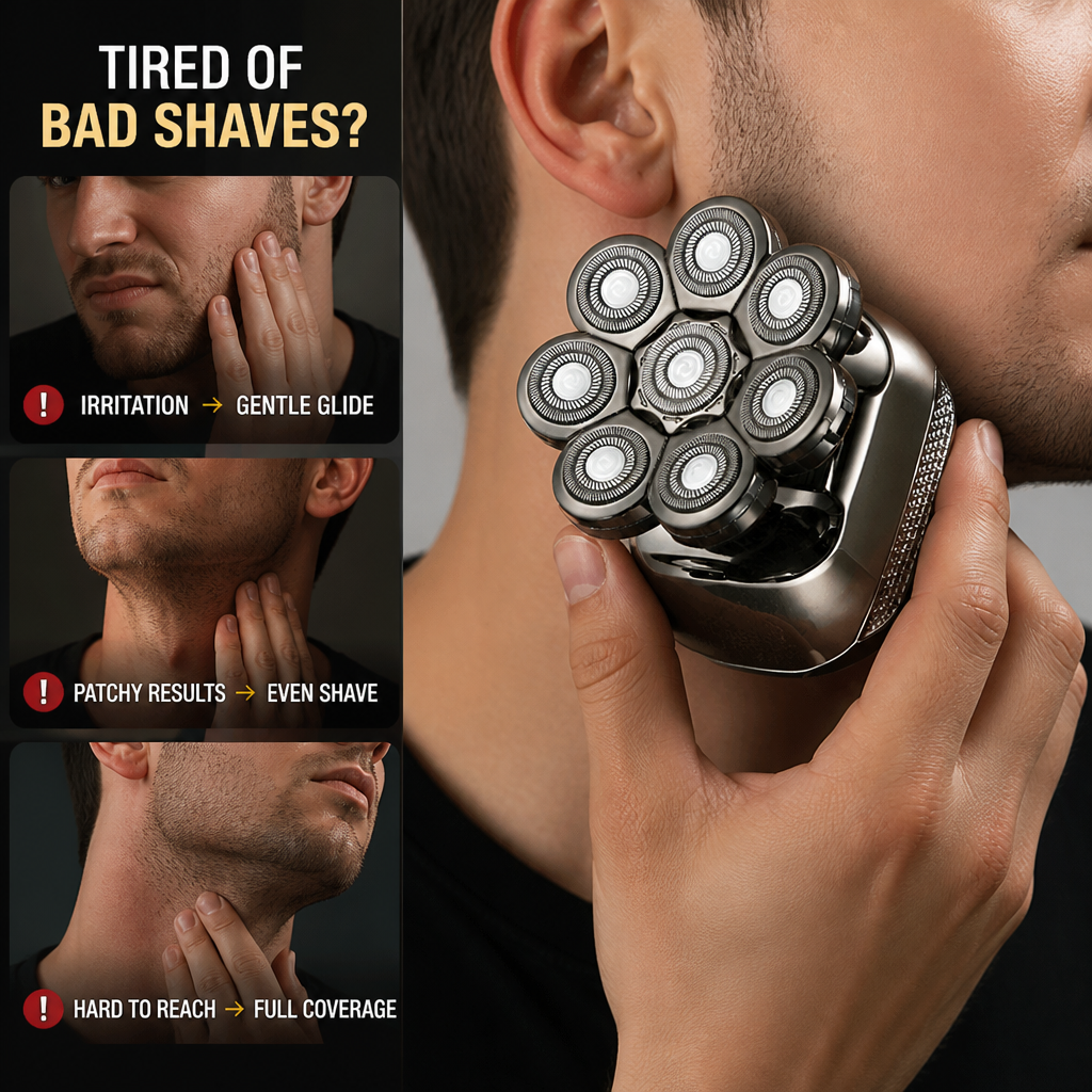 ShavePro™ — Precision 7-Head Electric Shaver