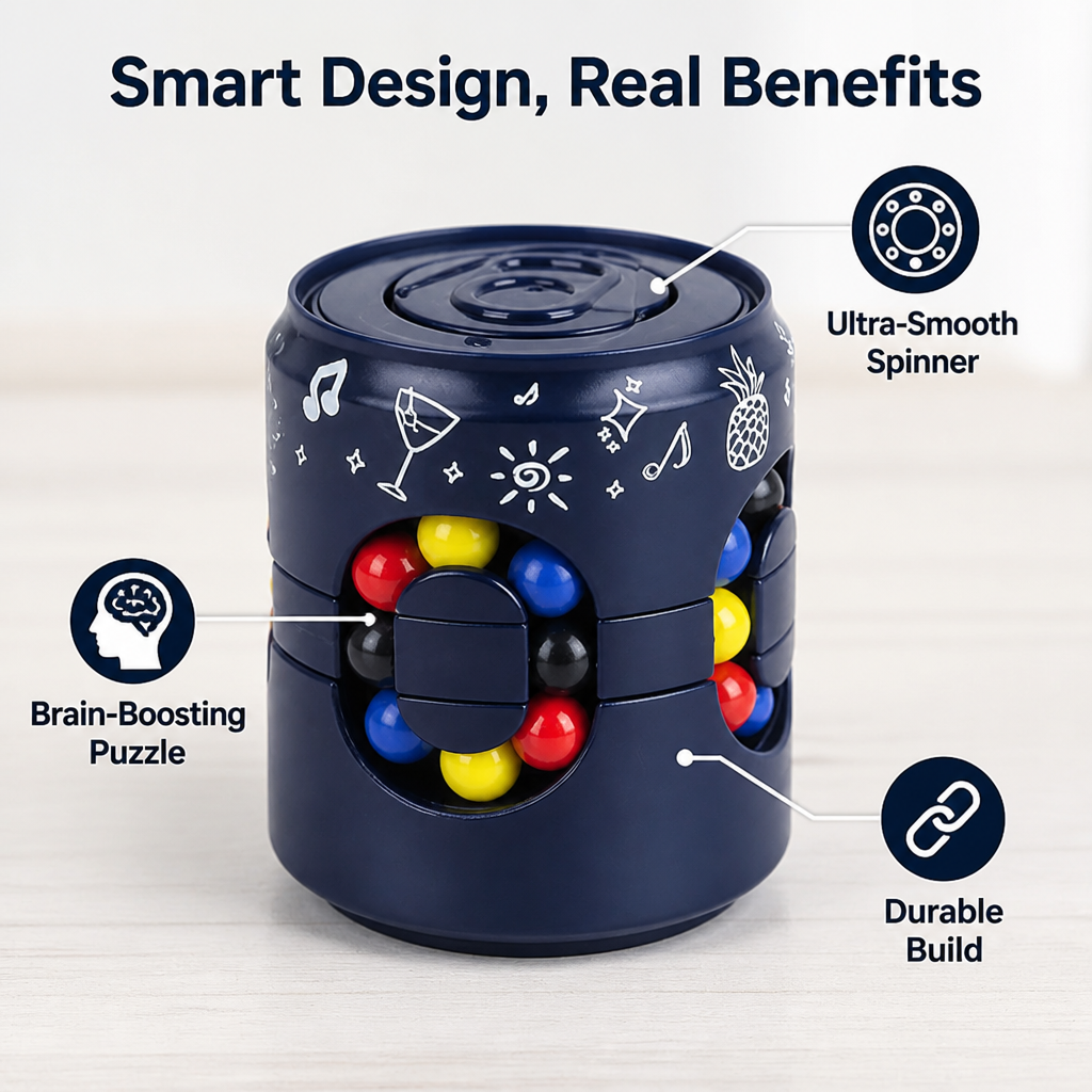 FocusCube™ — Colorful Stress Relief Fidget Puzzle