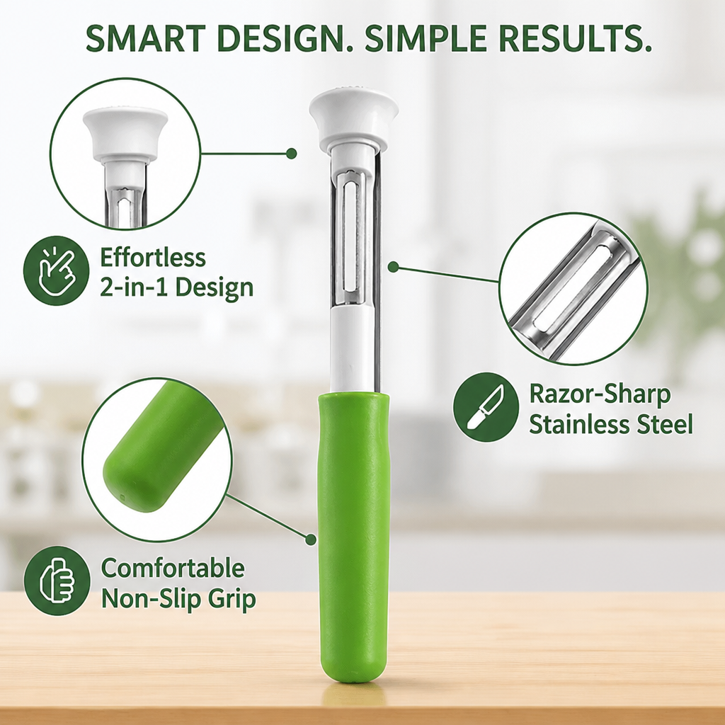 CoreEase™ — 2-in-1 Fruit Coring Tool