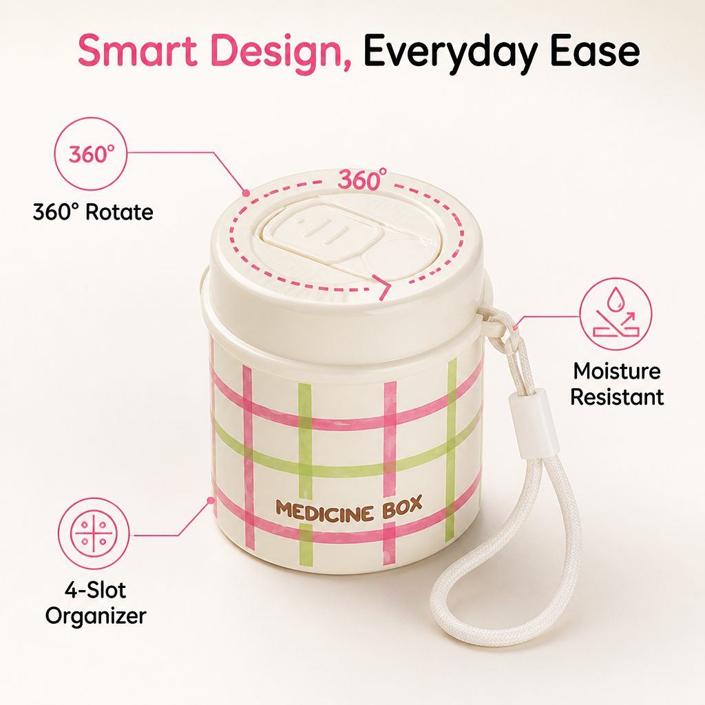 MedCarry™ — Portable Medicine Organizer