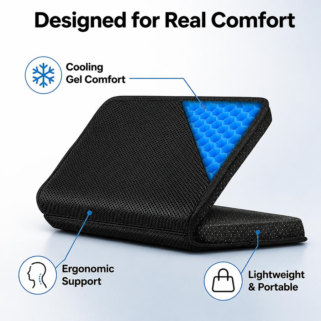 ComfortFold™ — Foldable Travel Support Pillow
