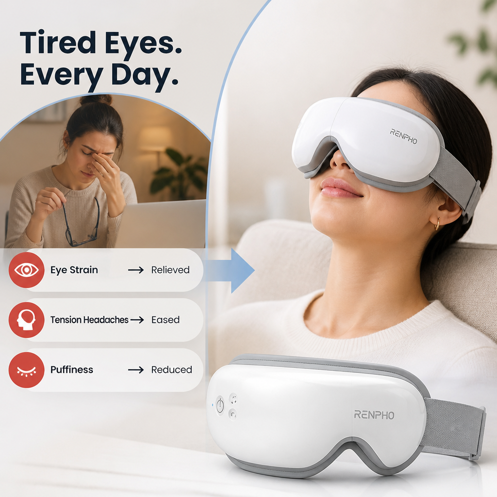 EyeEase™ — Smart Heated Eye Massager