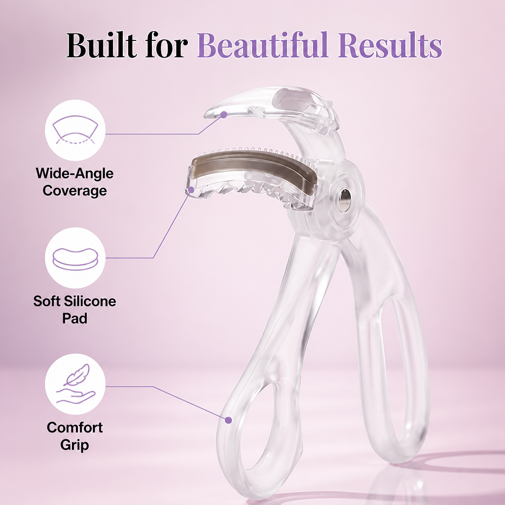 CurlLuxe™ Frameless Eyelash Curler — Bold Lifted Lashes