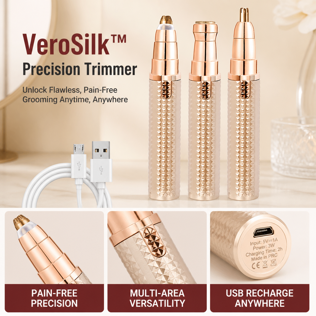 PureEdge™ Precision Brow & Face Trimmer — Pain-Free Grooming