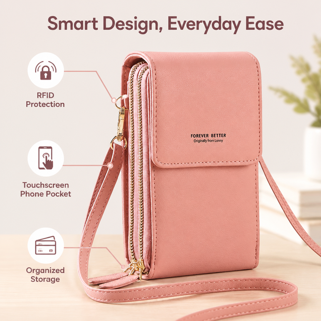 StylePocket™ — Elegant Crossbody Phone Wallet