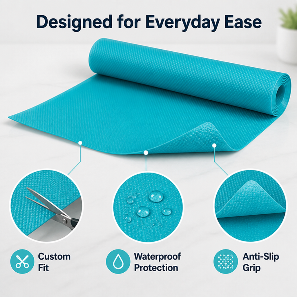 FreshGuard™ — Waterproof Refrigerator Shelf Liner