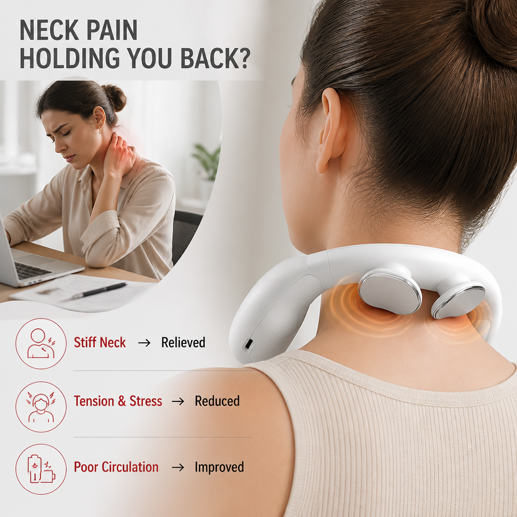 FlexNeck™ — Rechargeable Neck Comfort Massager
