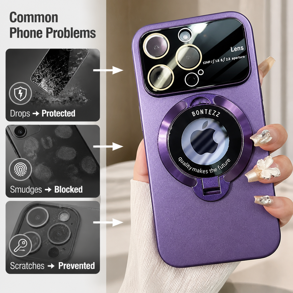 GripShield™ — Magnetic Ring Phone Case