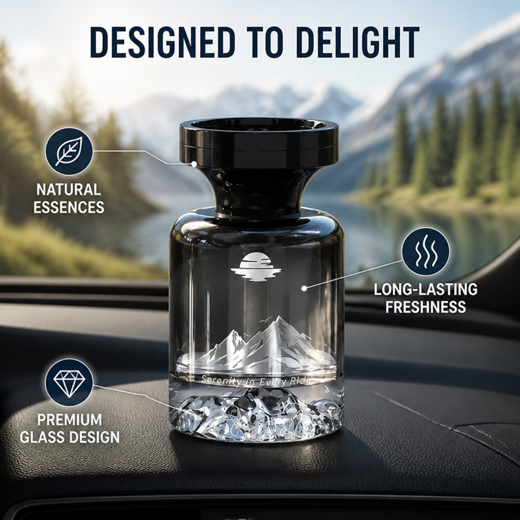AromaPeak™ — Mountain-Inspired Car Fragrance Diffuser