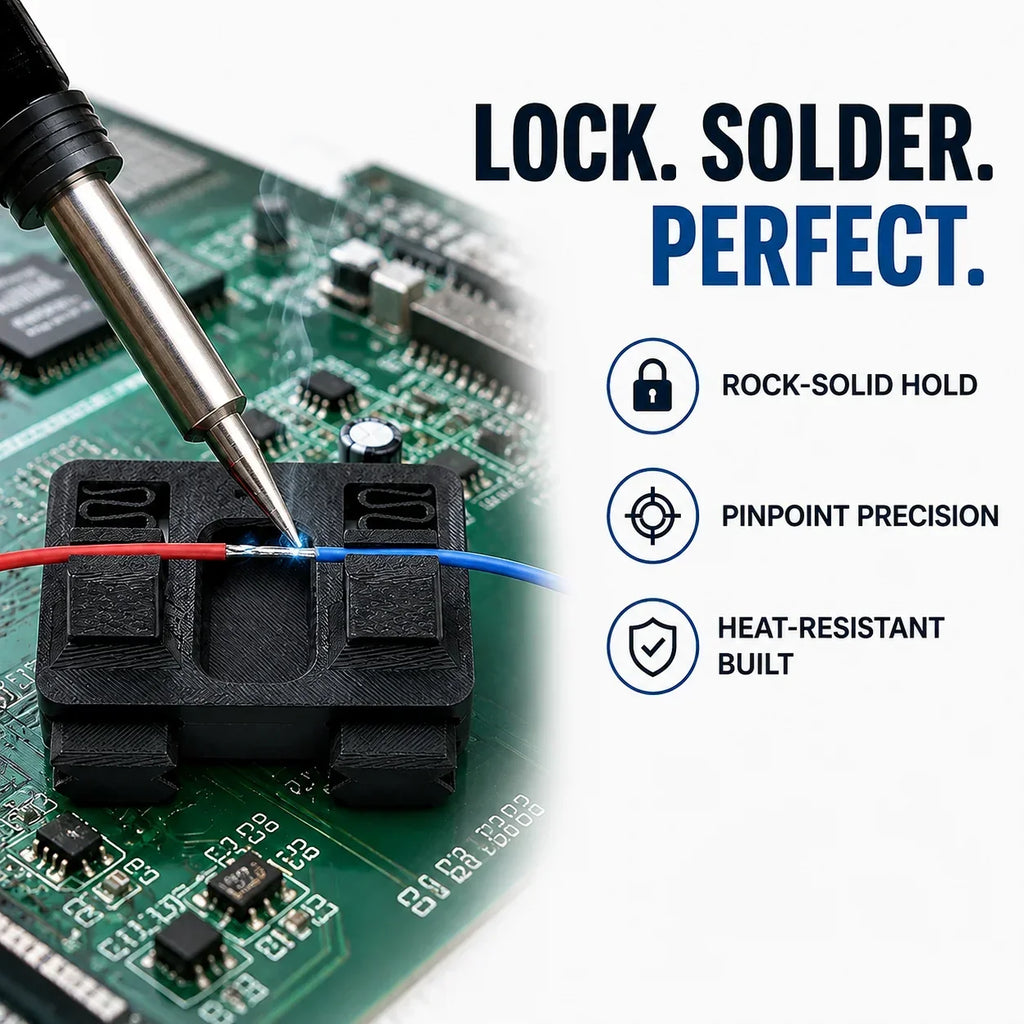 SolderLock™ — Adjustable Circuit Board Soldering Clamp