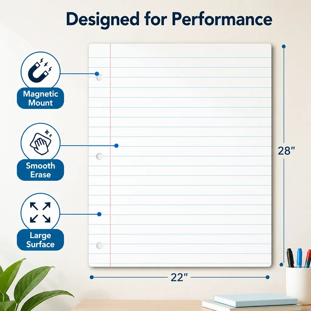 WriteGrid™ — Magnetic Planning & Writing Board