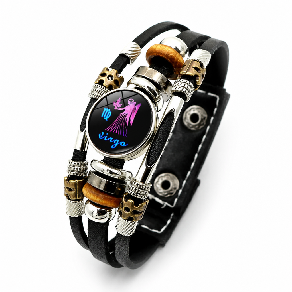 OrbitBand™ — Cosmic Dial Leather Bracelet