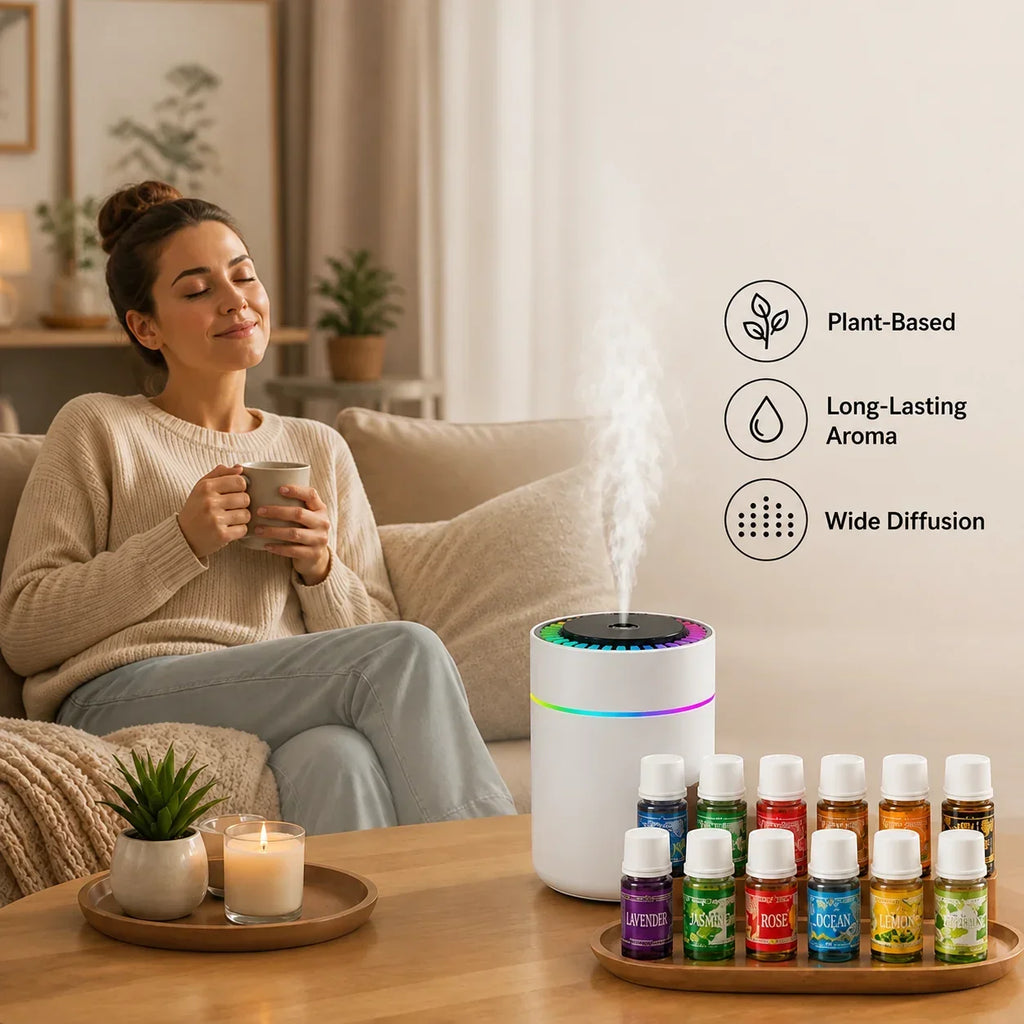 ZenDrop™ — Aromatherapy Diffuser & Essential Oil Set