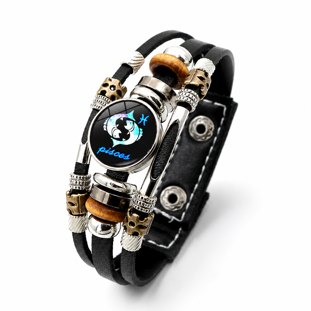 OrbitBand™ — Cosmic Dial Leather Bracelet