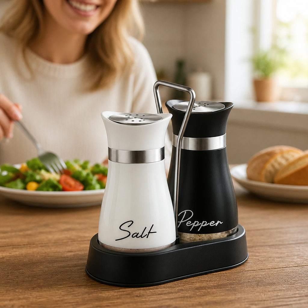 SpiceMate™ — Automatic Seasoning Grinder Duo