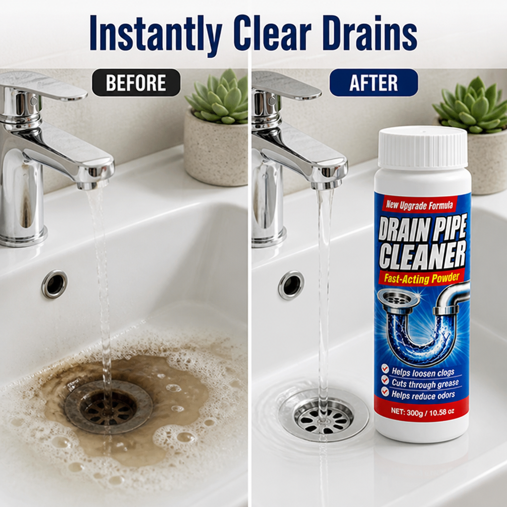 DrainBlast™ — Powerful Clog-Busting Cleaner for Fast, Clear Drains