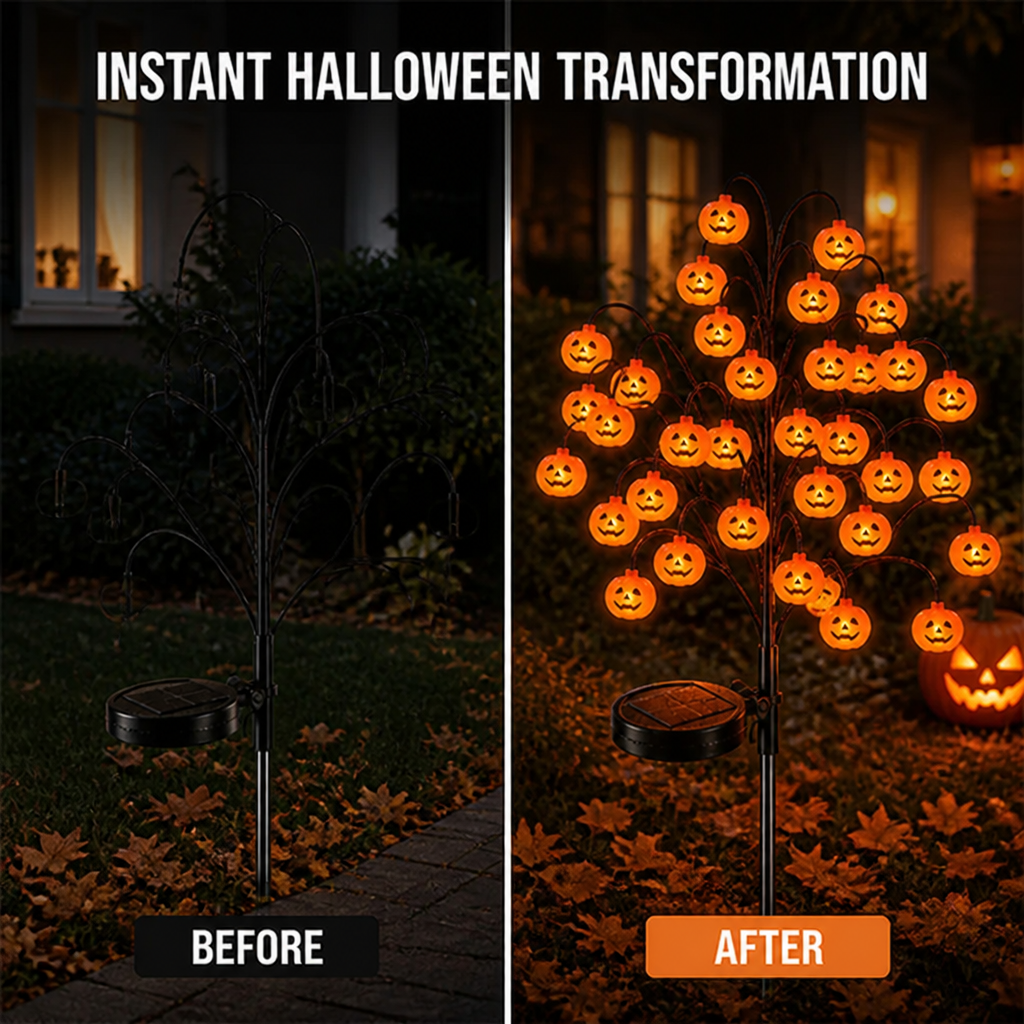HauntGlow™ — Halloween Pumpkin Yard Lighting Set
