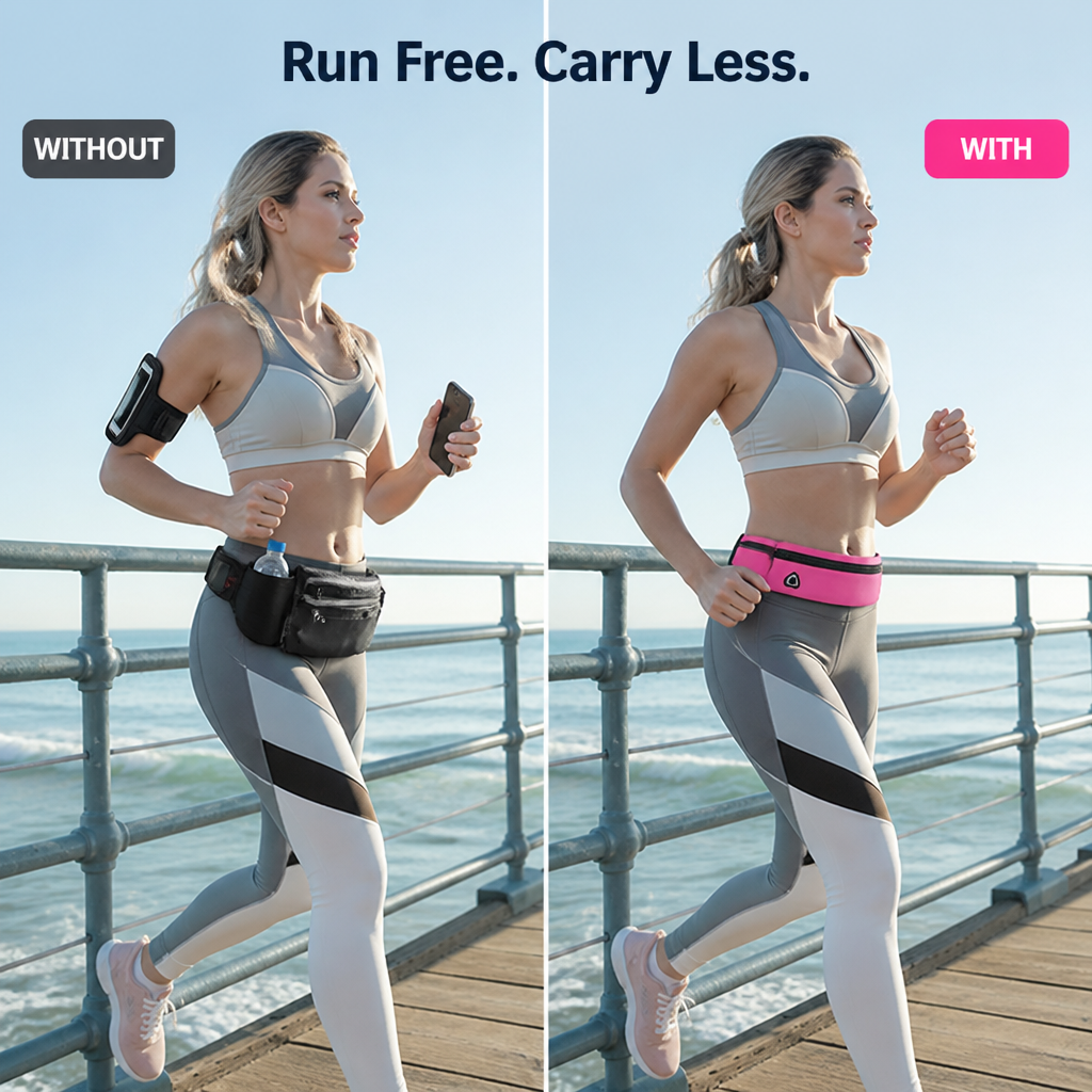 RunBelt™ — Bounce-Free Running Waist Bag