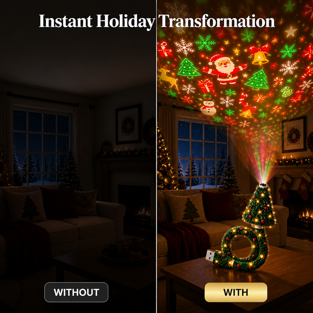 TwinkleTree™ — Festive LED Christmas Tree Lamp