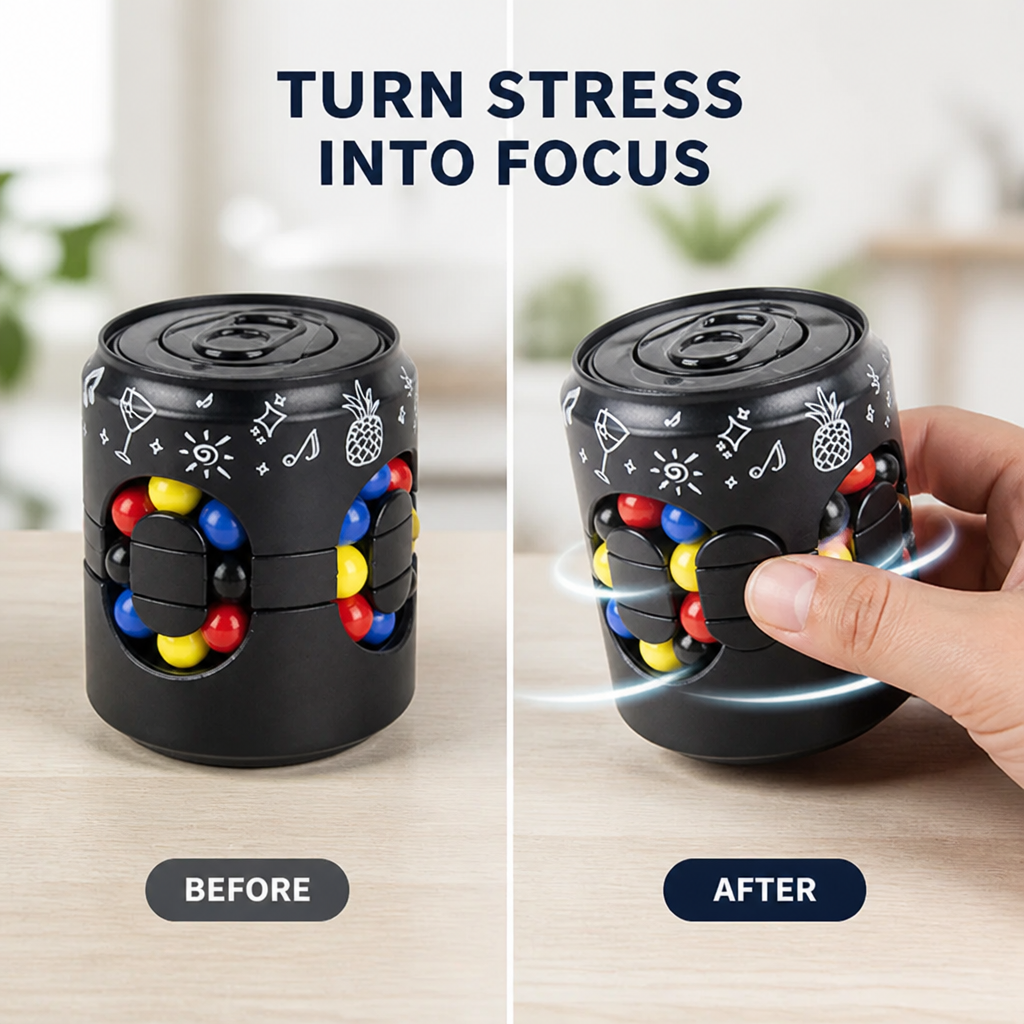 FocusCube™ — Colorful Stress Relief Fidget Puzzle
