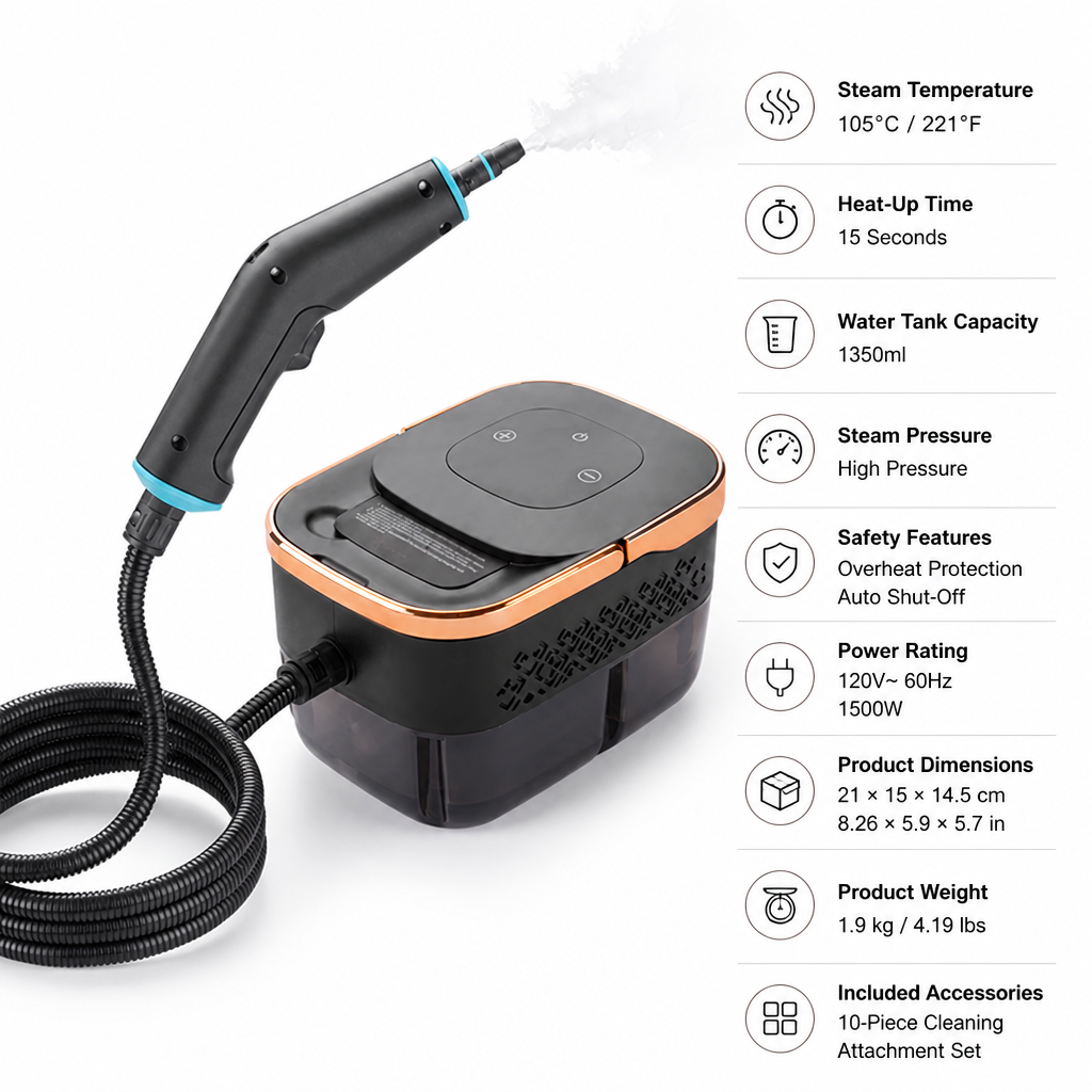 SteamForce™ — Portable Steam Cleaner