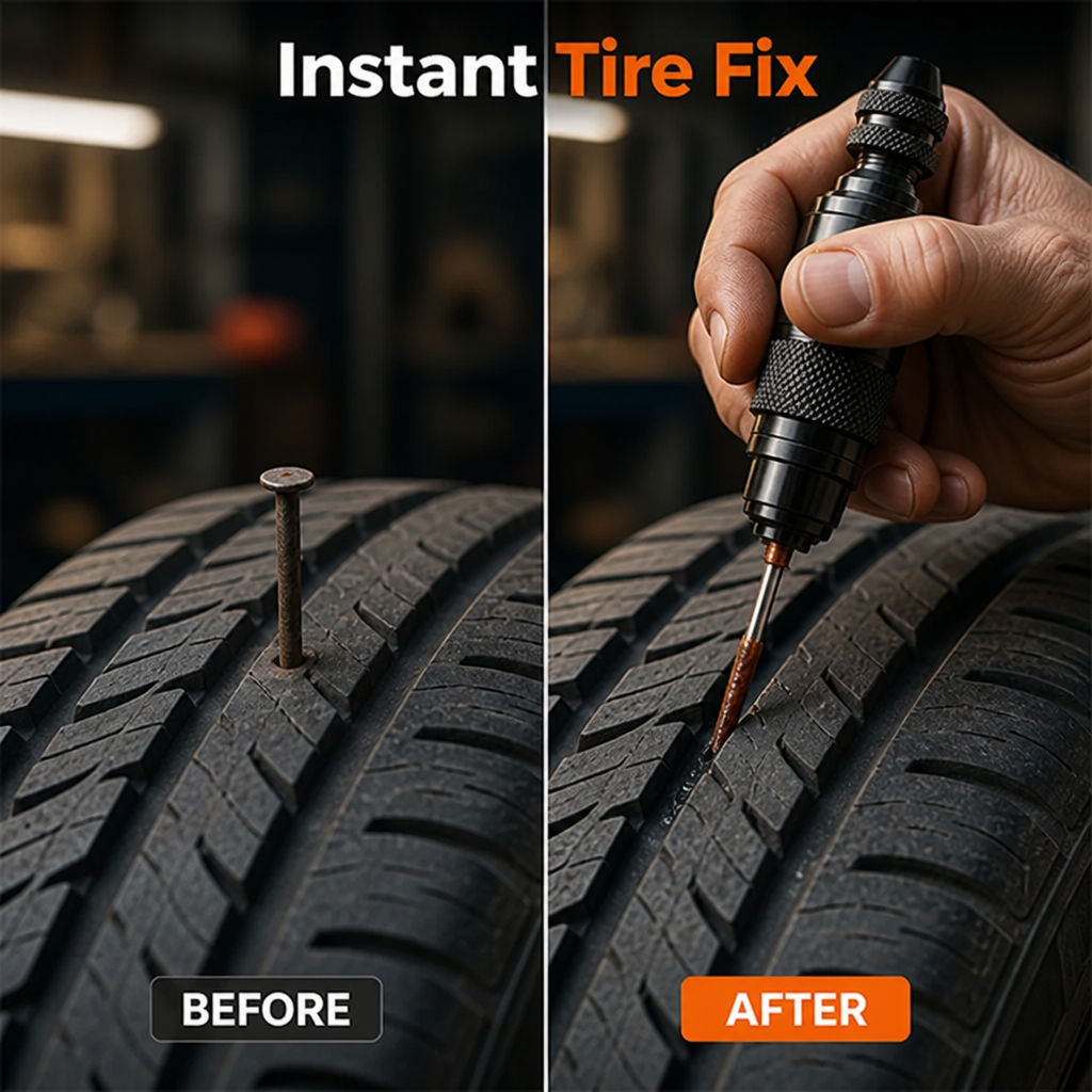 TirePro™ — Portable Tire Repair Inflator
