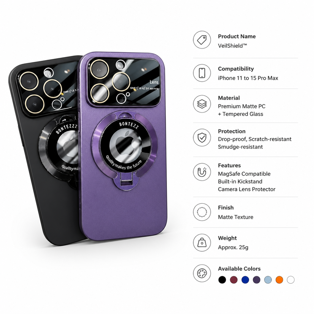 GripShield™ — Magnetic Ring Phone Case