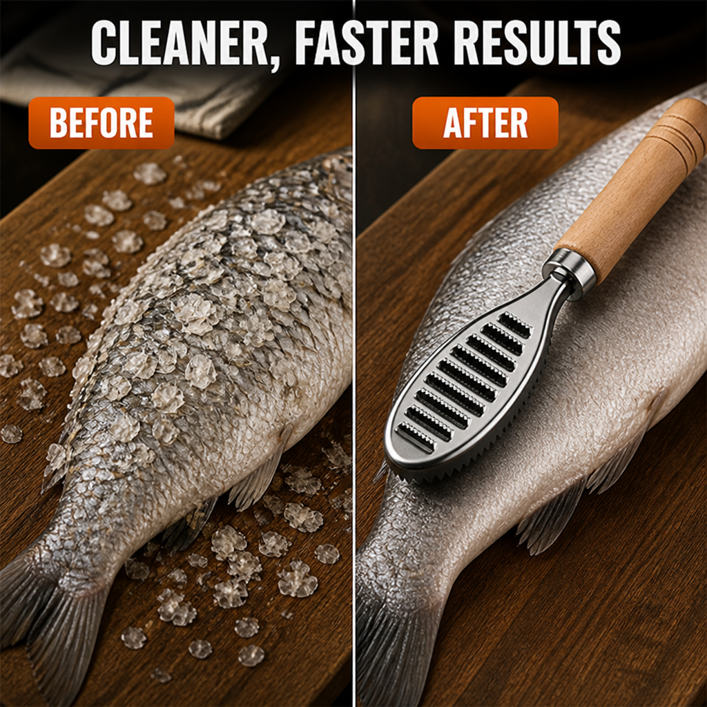 FishScalePro™ — Stainless Steel Fish Scaler