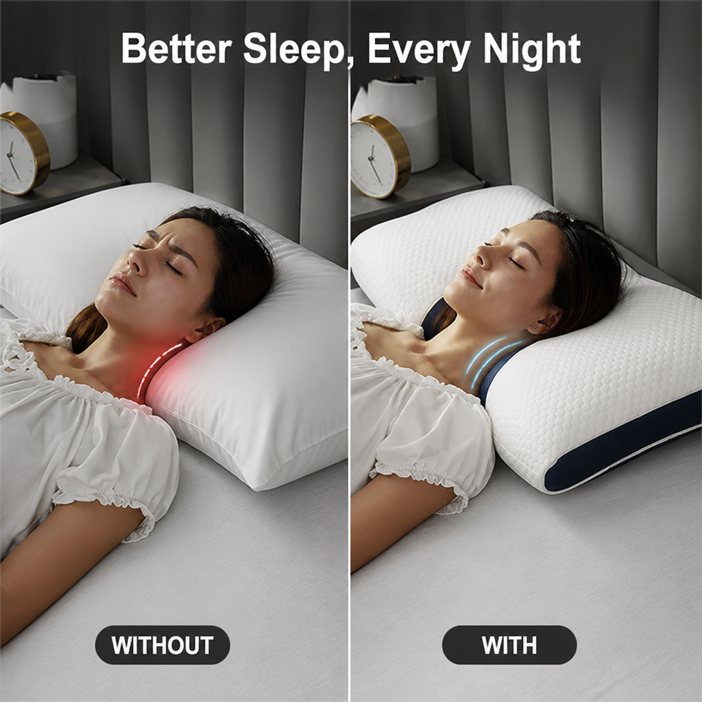 SleepAlign™ — Ergonomic Neck Support Pillow