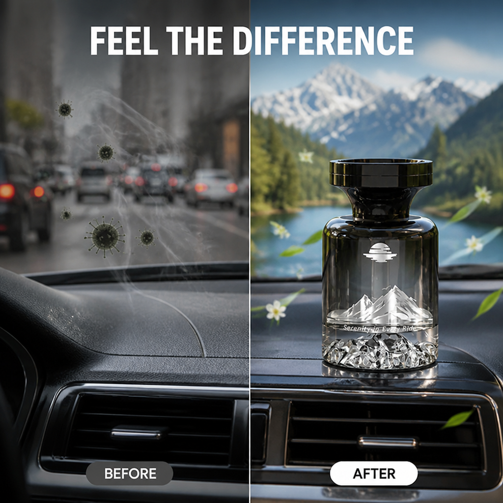 AromaPeak™ — Mountain-Inspired Car Fragrance Diffuser