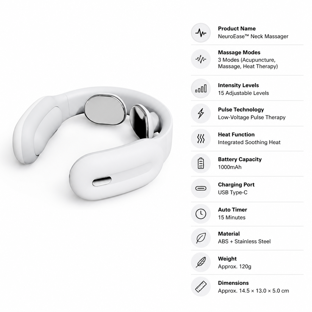 FlexNeck™ — Rechargeable Neck Comfort Massager