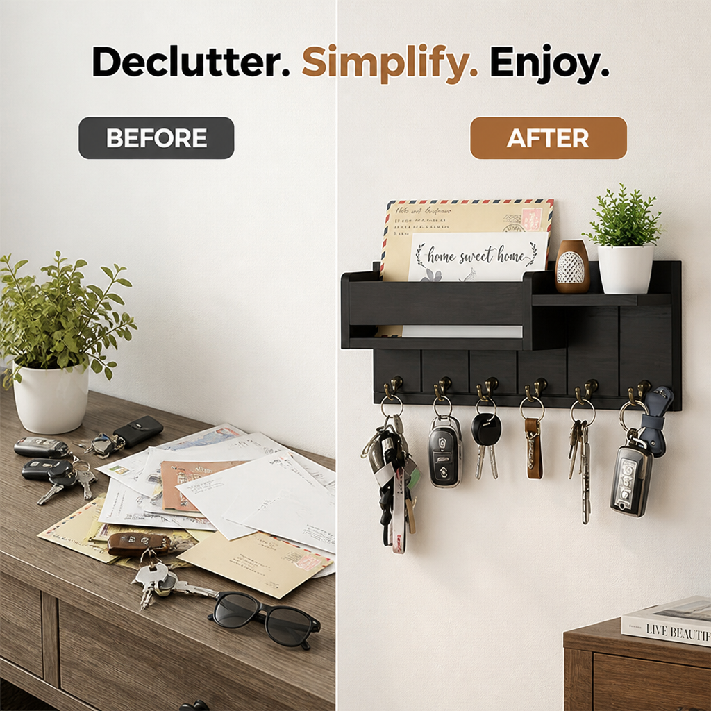 EntryNest™ Wall Organizer — Clutter-Free Entryway