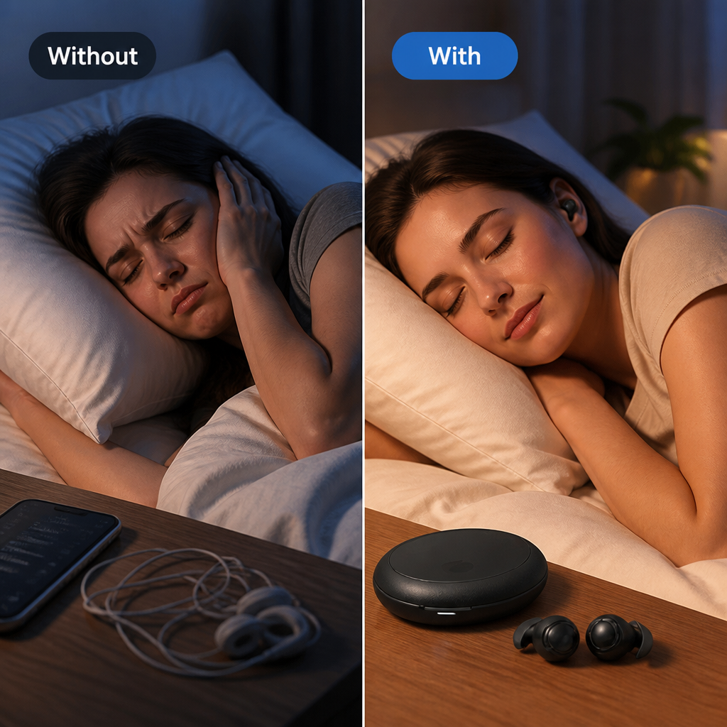 SleepBuds™ — Gentle Sound & Comfort for More Restful Nights