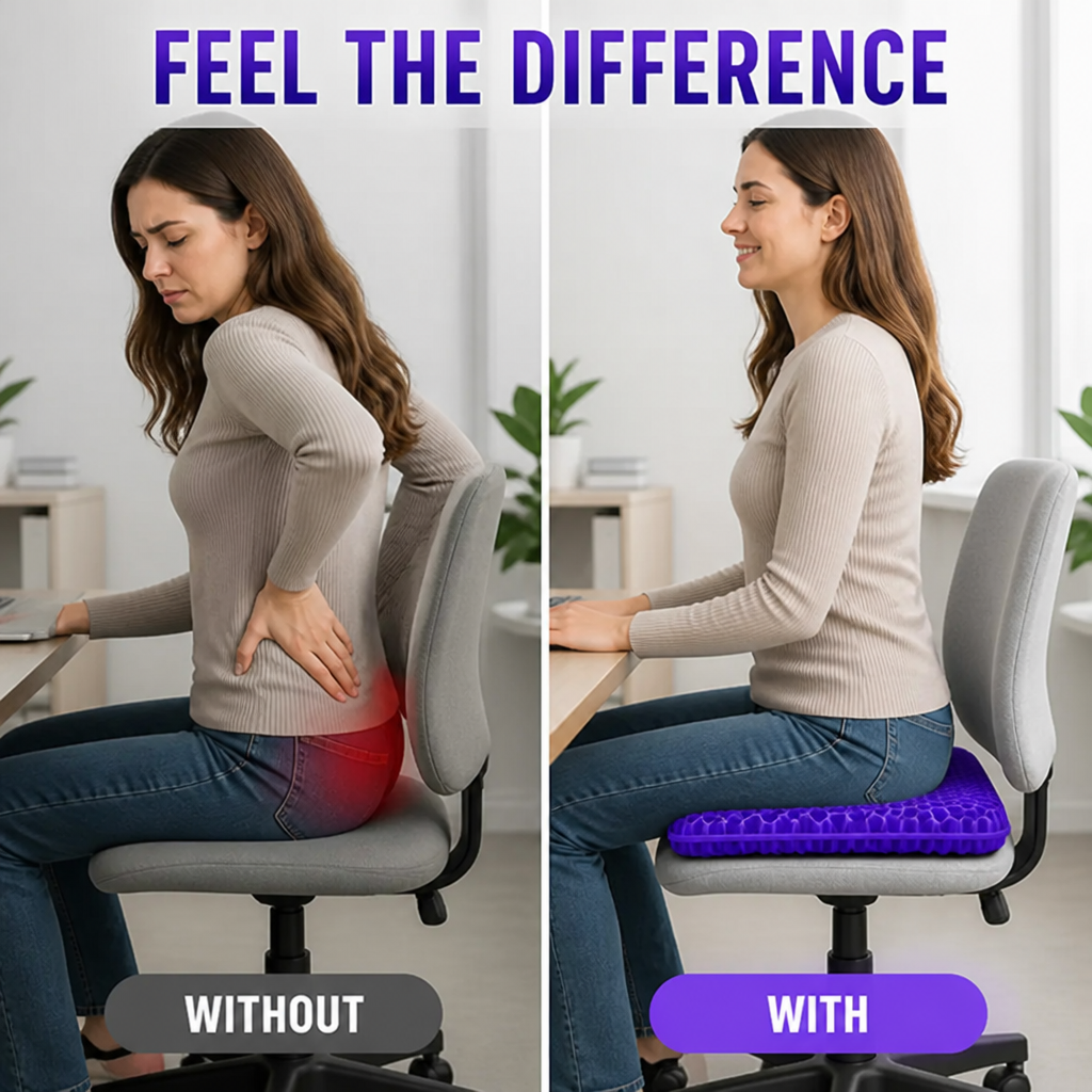 CushionFlex™ — Smart Comfort for Long Hours of Sitting