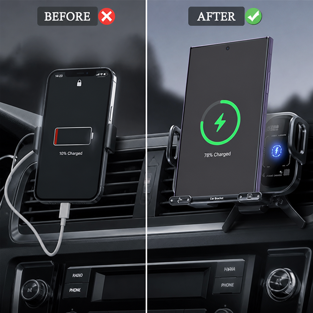 AutoDock™ — Secure Your Phone and Power Up on the Road