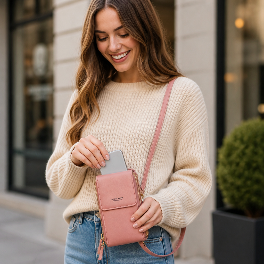 StylePocket™ — Elegant Crossbody Phone Wallet
