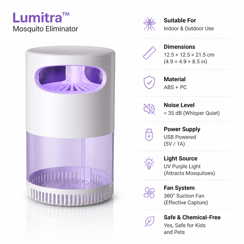 BuzzAway™ UV Mosquito Trap Lamp — Bite-Free, Peaceful Nights